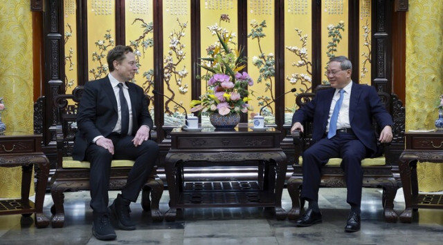 Tesla CEO, Elon Musk and Premier of the People's Republic of China, Premier Li Qiang in a Meeting in China